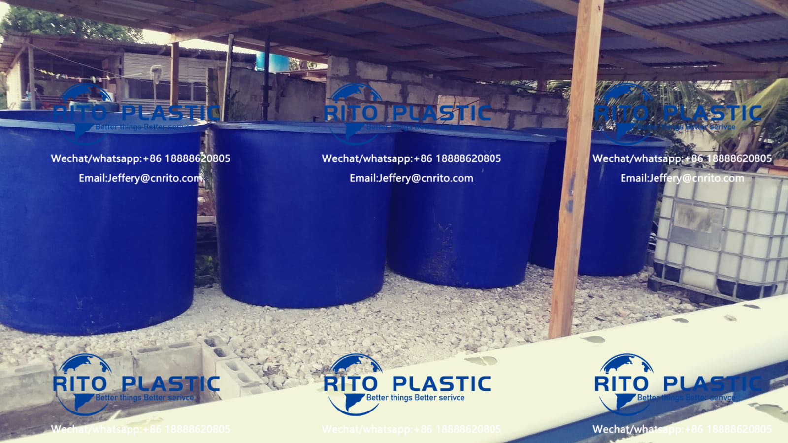 (RP-RD) plastic big round water pond fish farming tanks