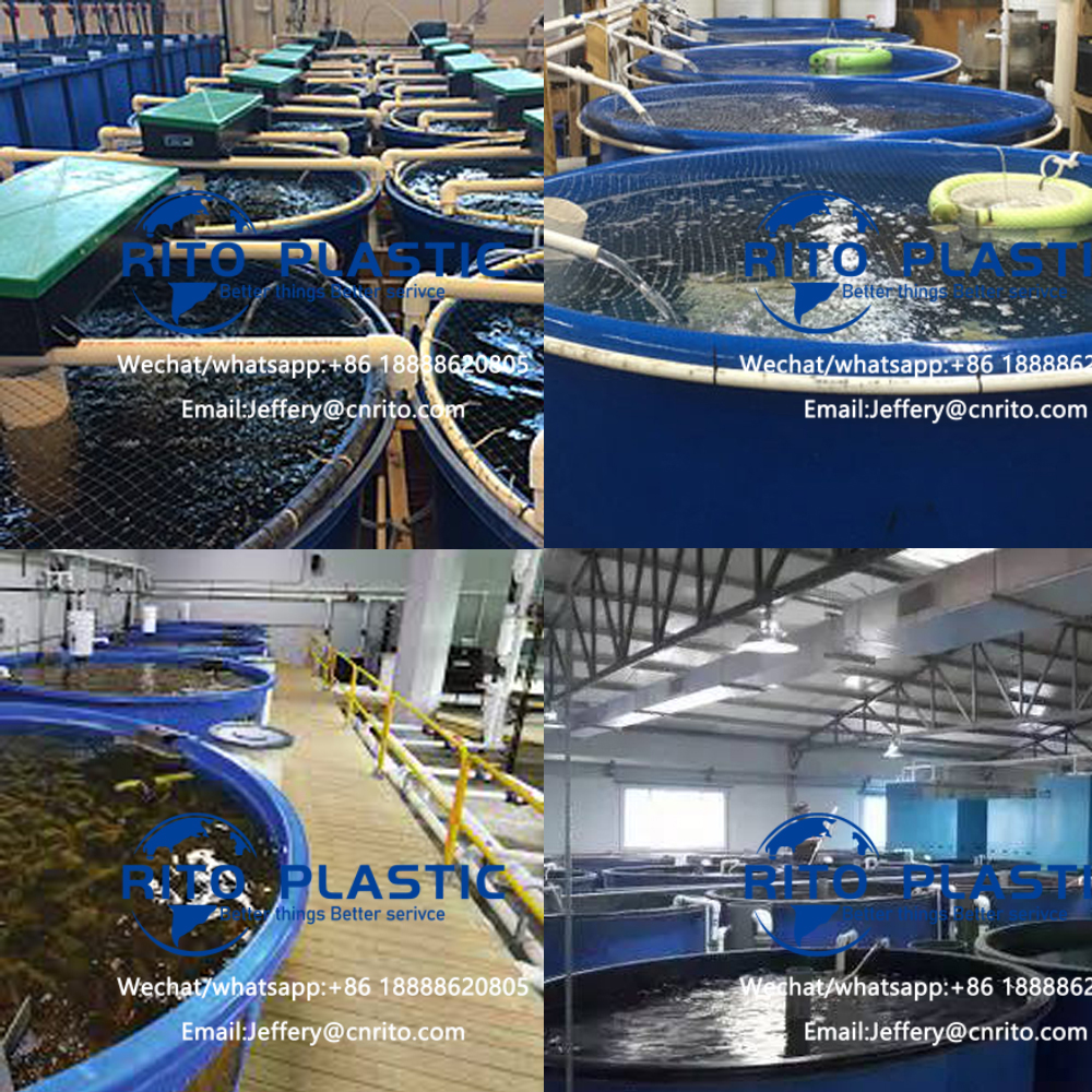 (RP-RD) plastic big round water pond fish farming tanks