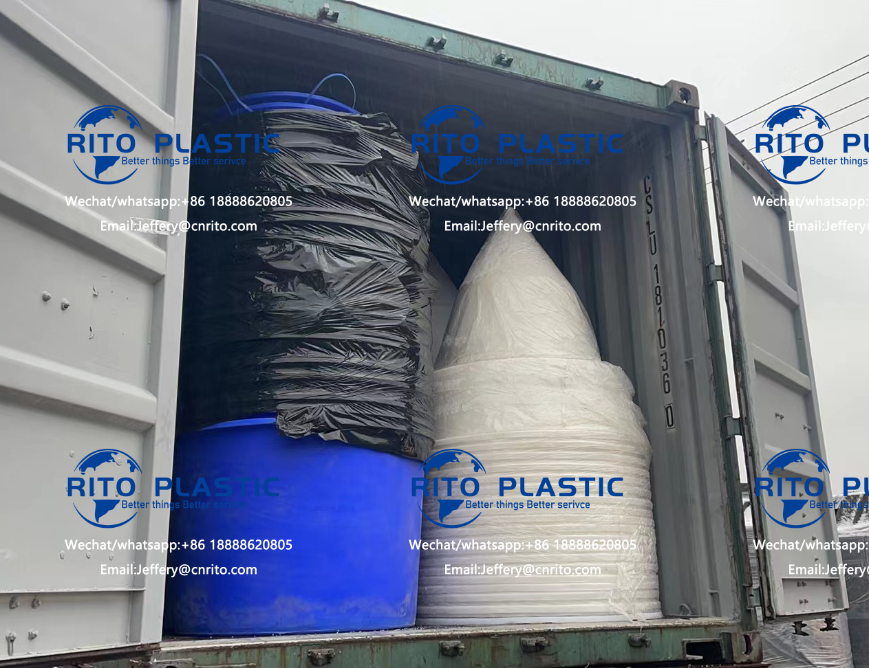 (RP-RD) plastic big round water pond fish farming tanks