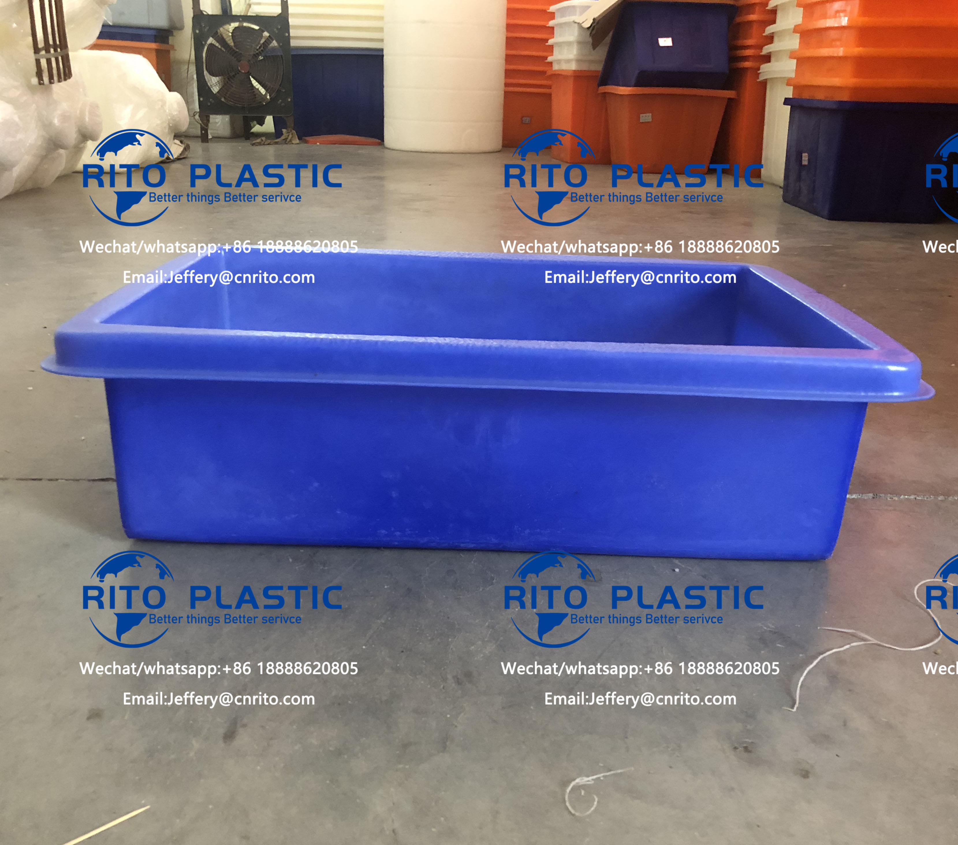 (RP-RT)poly aquaponics grow tray hydroponic rectangular tank