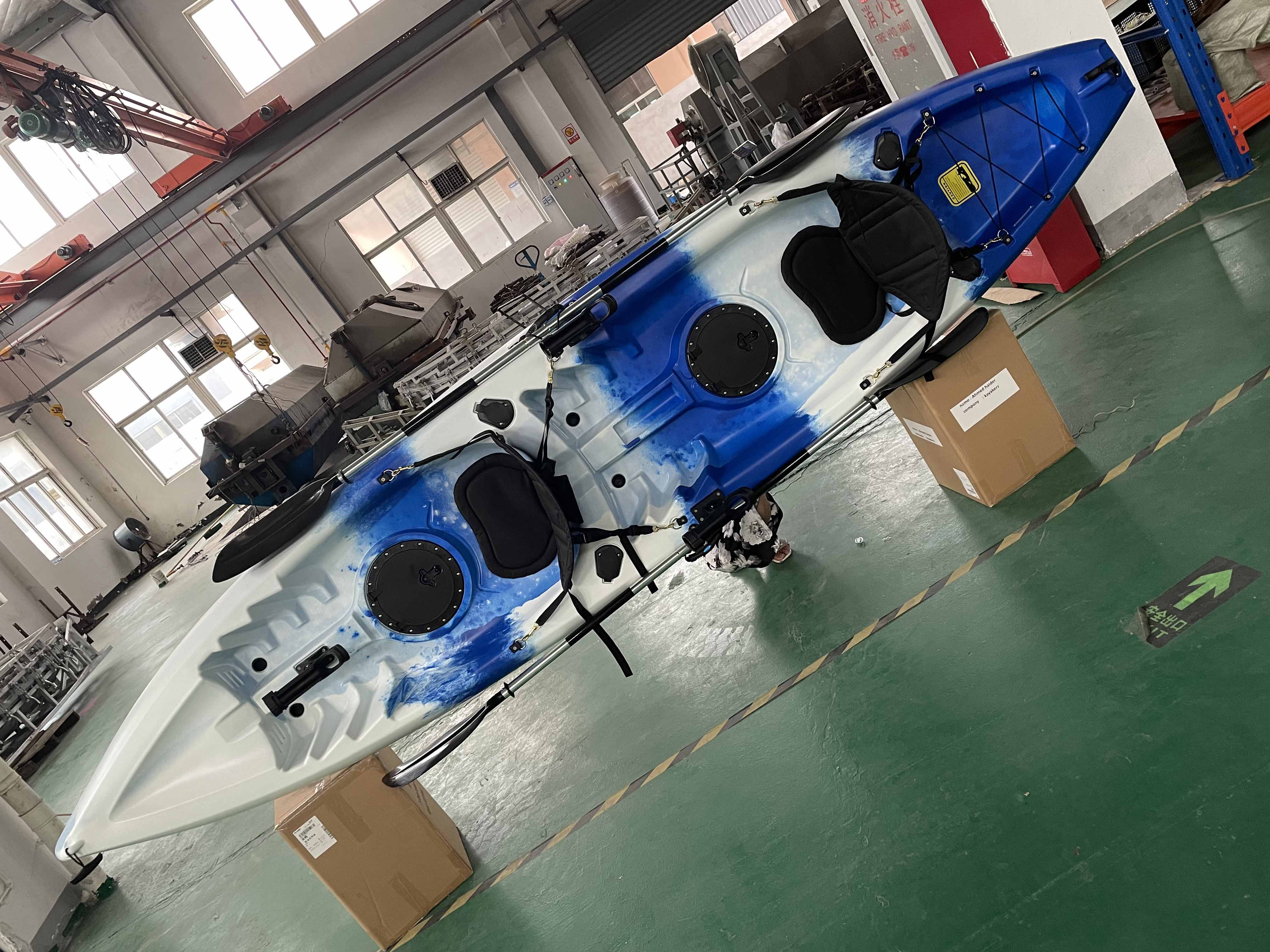 (RP-SOT380Tandem/River)12.6ft rotomold play tandem kayak