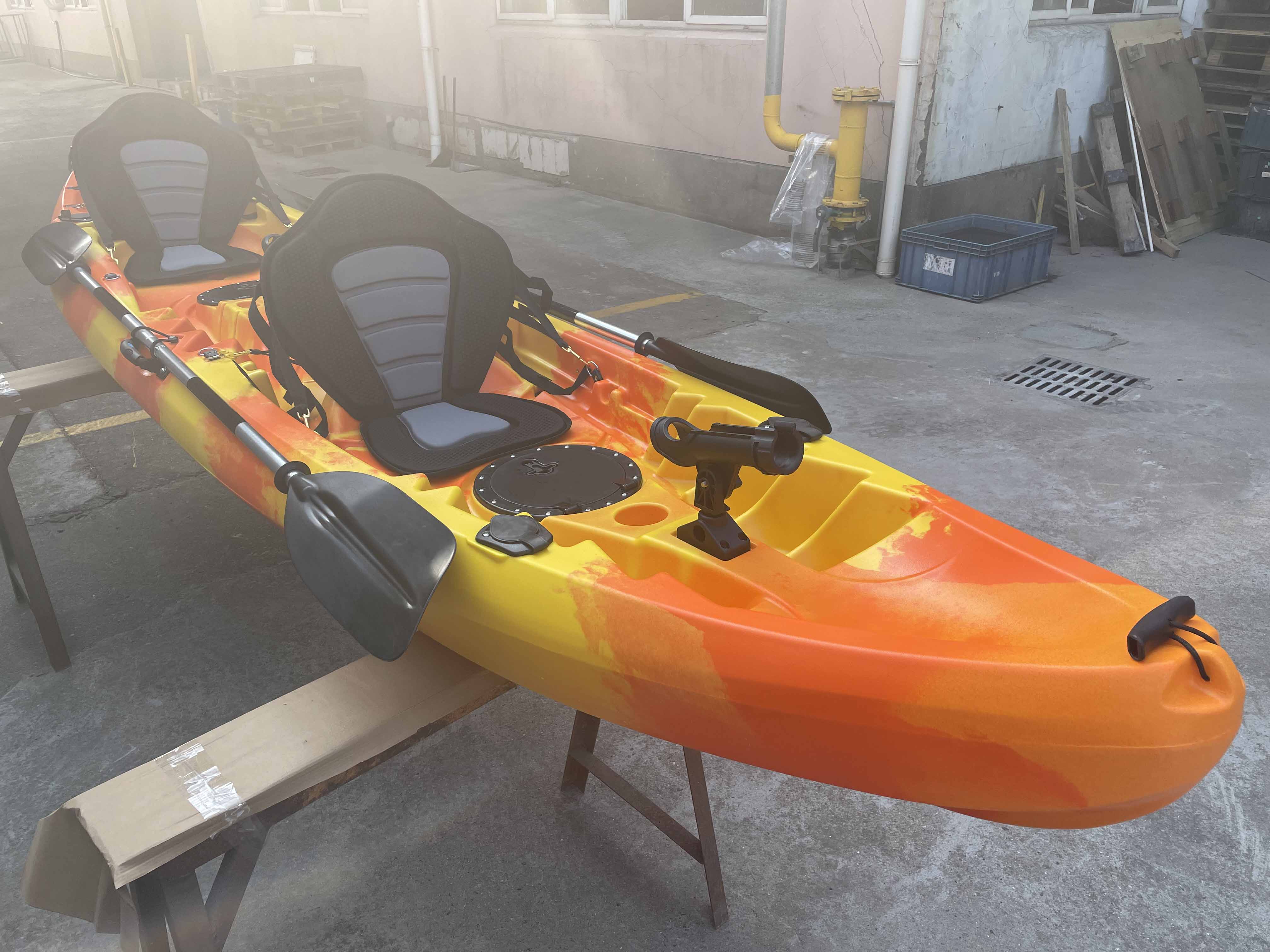(RP-SOT385(2+1)/Gem) 12.8ft double tandem canoe