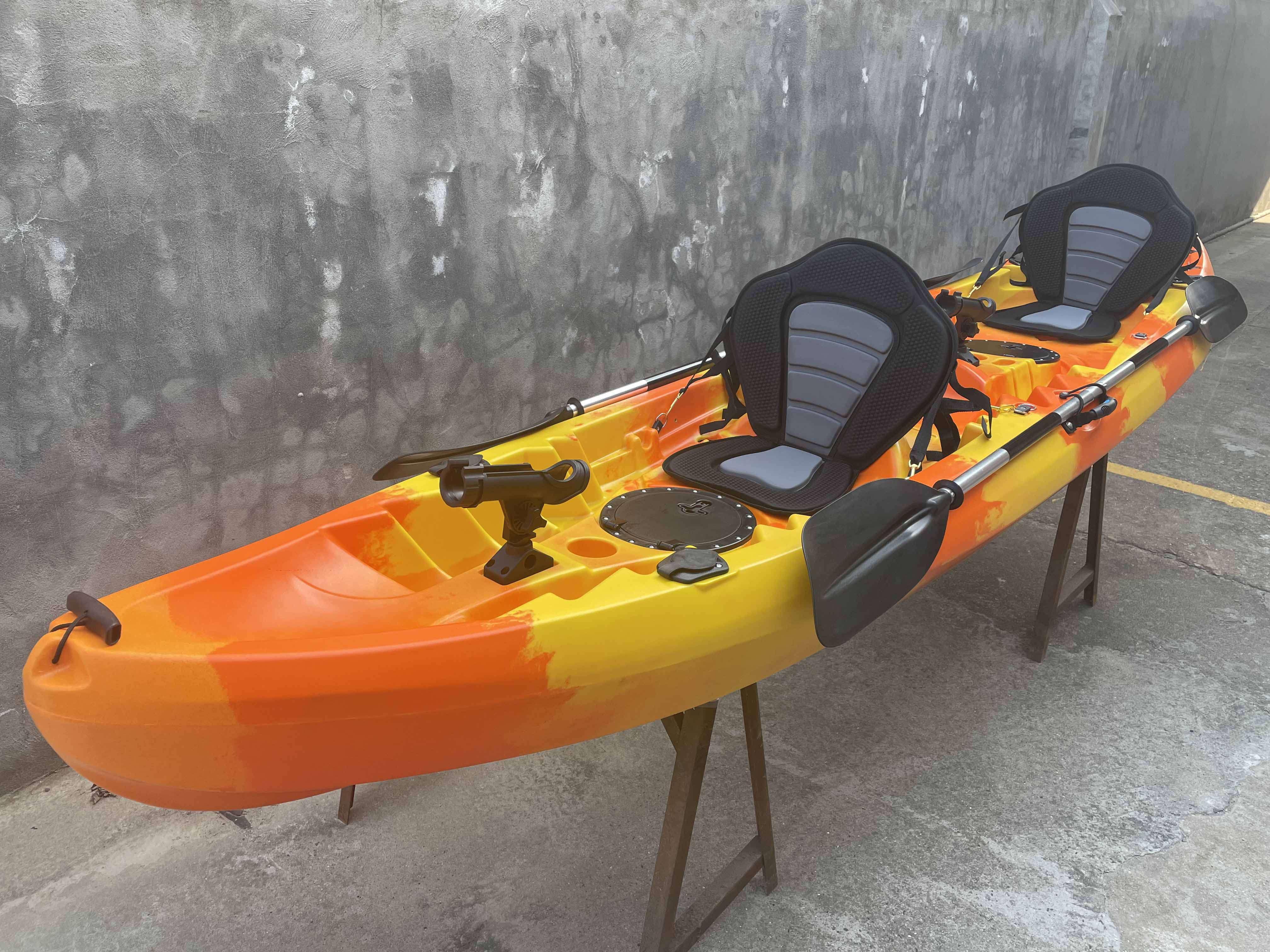 (RP-SOT385(2+1)/Gem) 12.8ft double tandem canoe