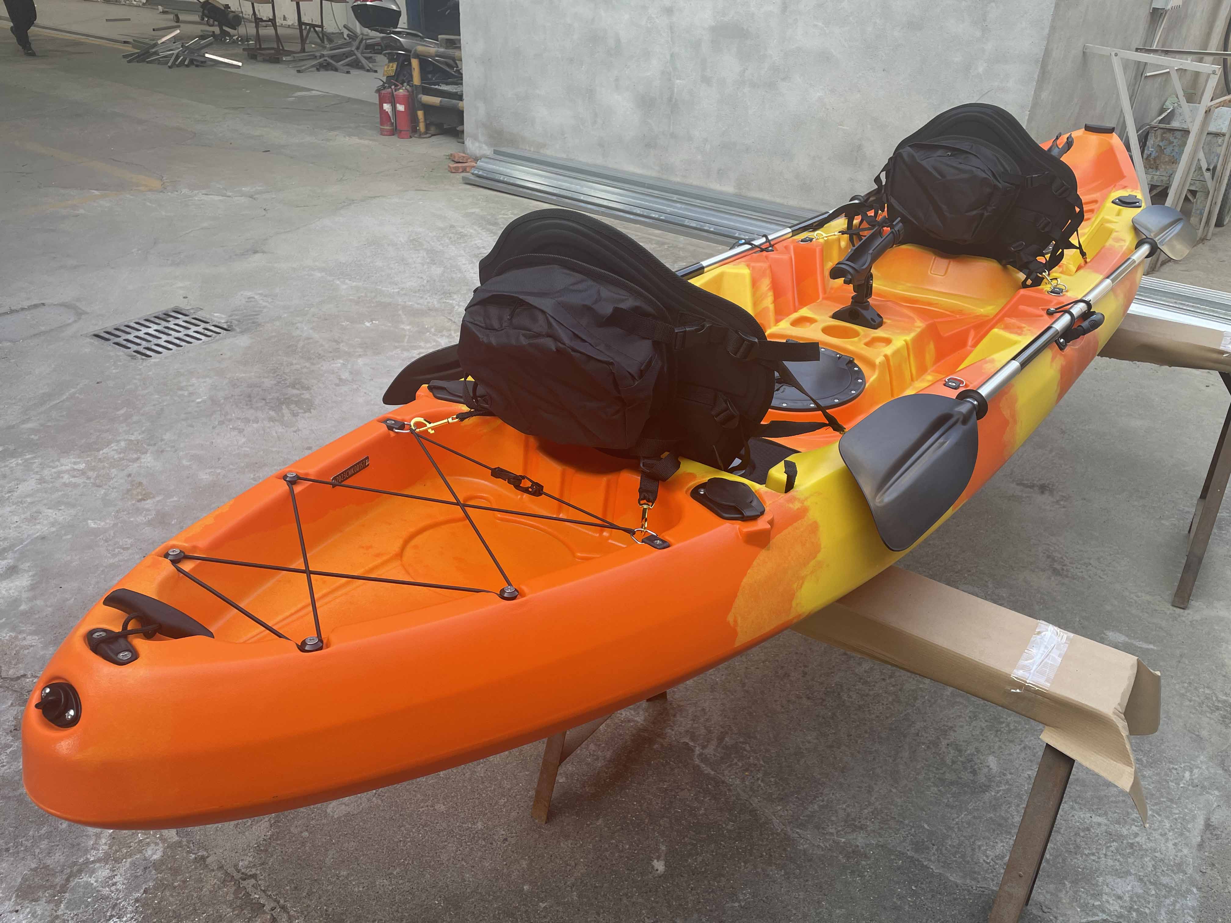 (RP-SOT385(2+1)/Gem) 12.8ft double tandem canoe