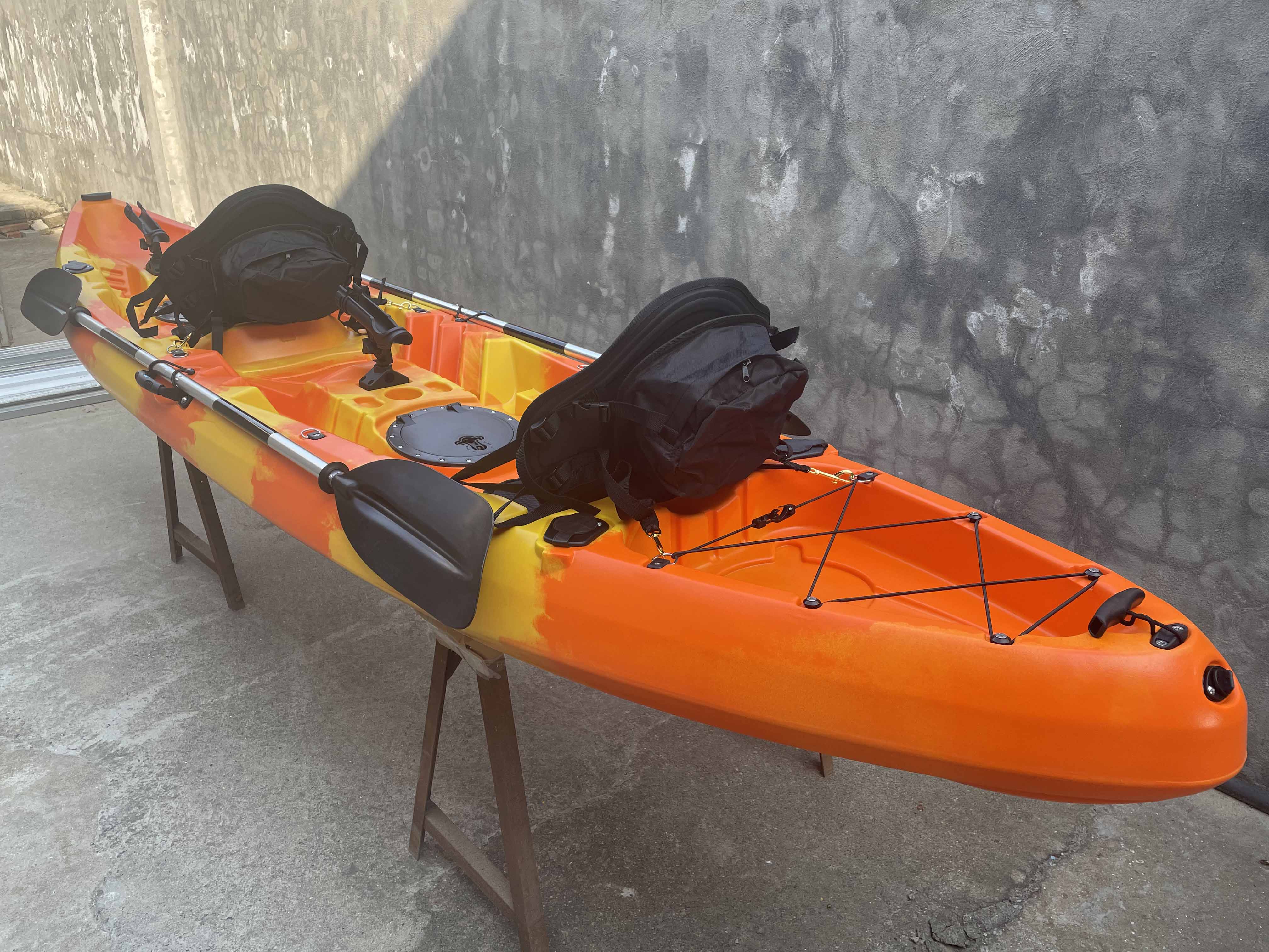 (RP-SOT385(2+1)/Gem) 12.8ft double tandem canoe