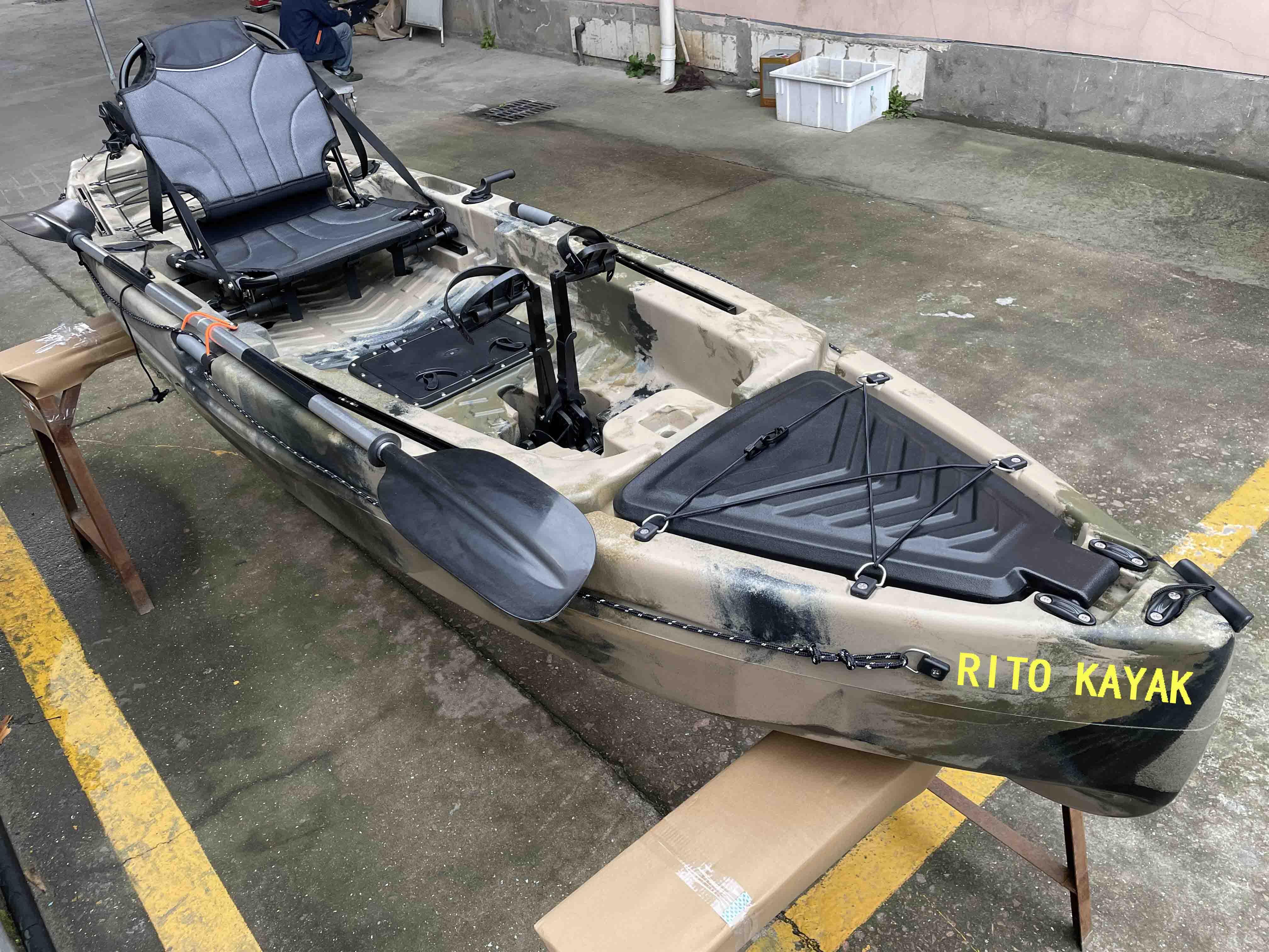 (RP-PK323single/Knight) 10.7ft single flap pedal kayak