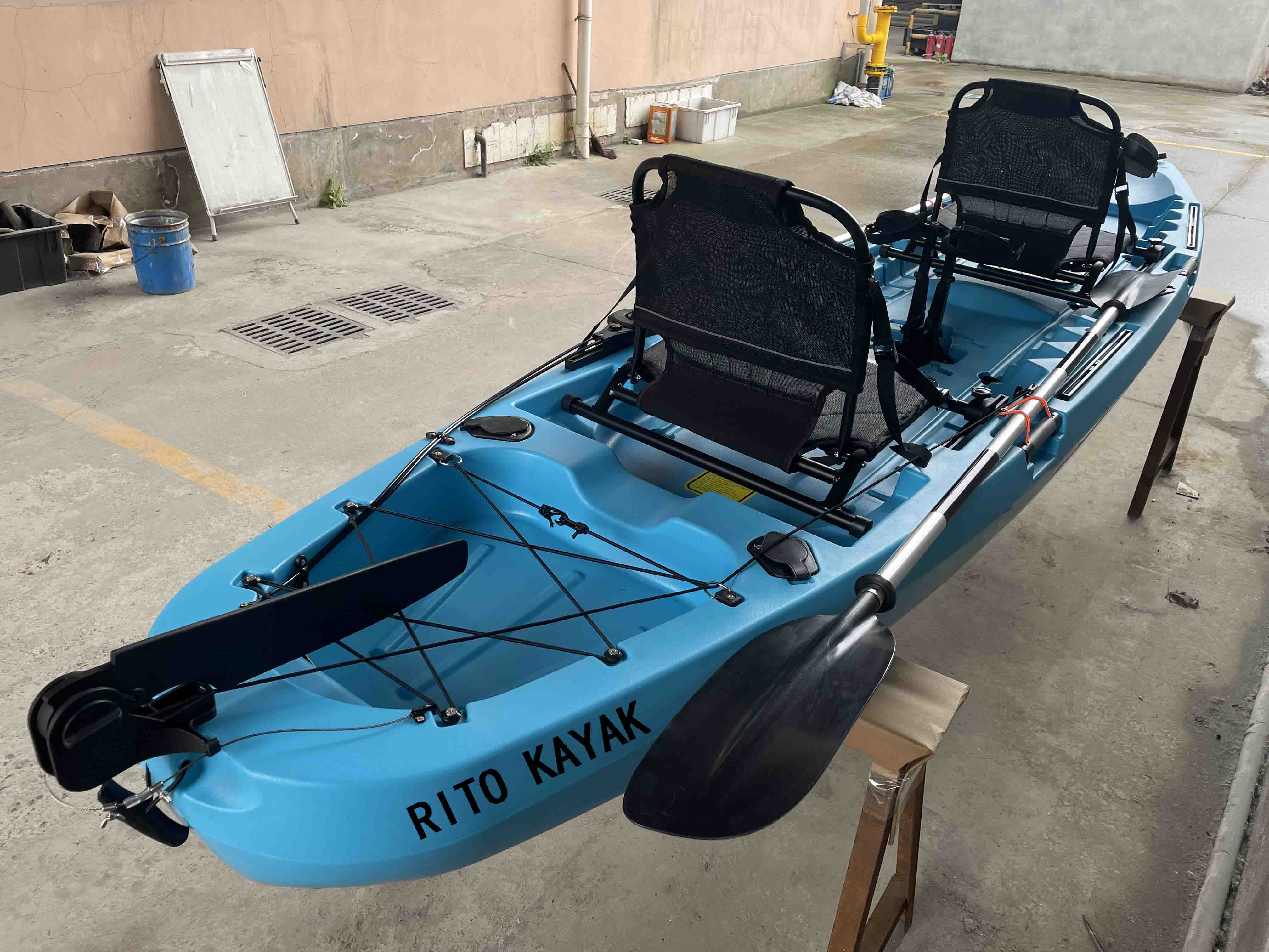(RP-PK400tandem/Dream) 13.3ft double fishing pedal kayak
