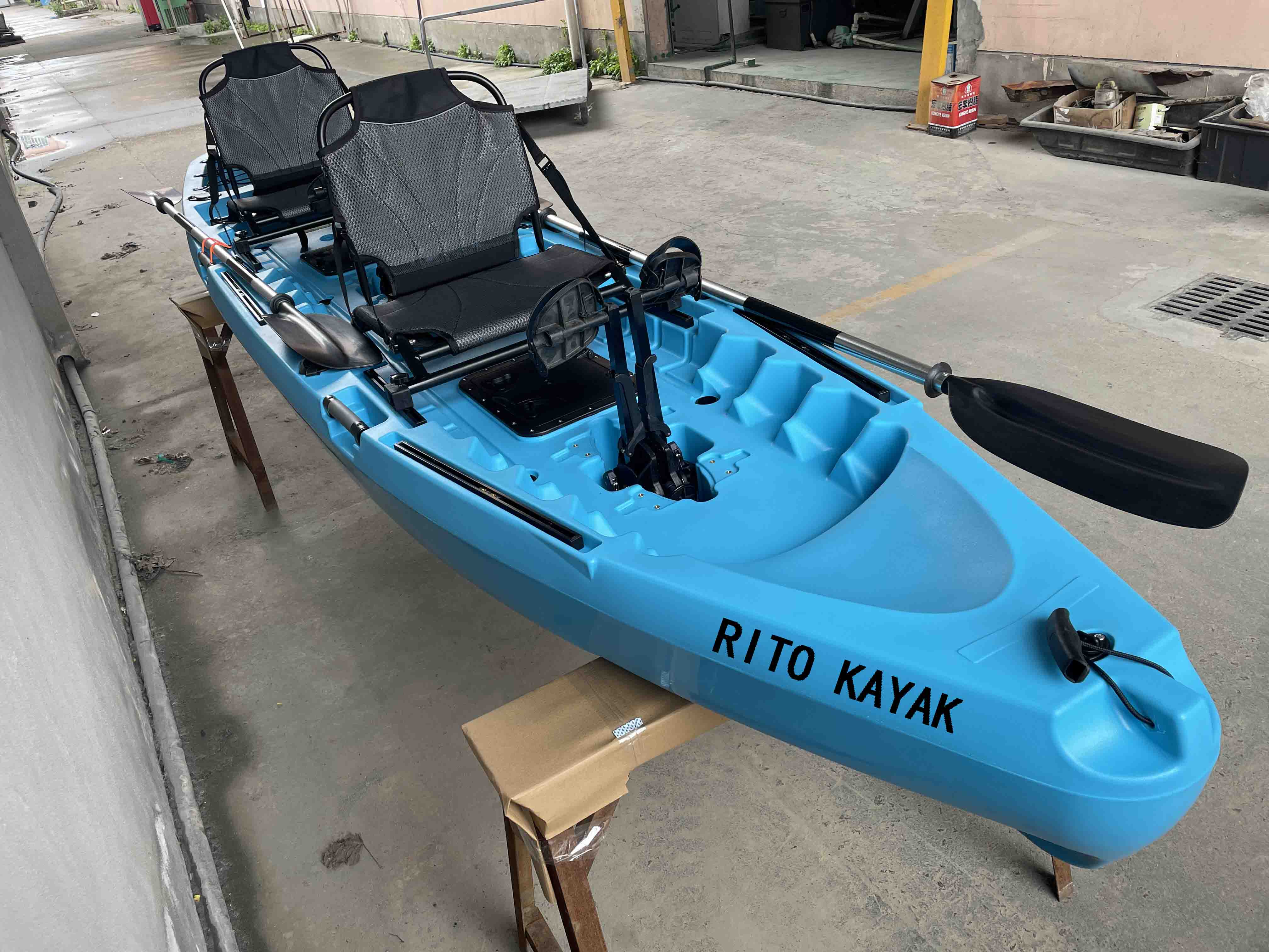 (RP-PK400tandem/Dream) 13.3ft double fishing pedal kayak