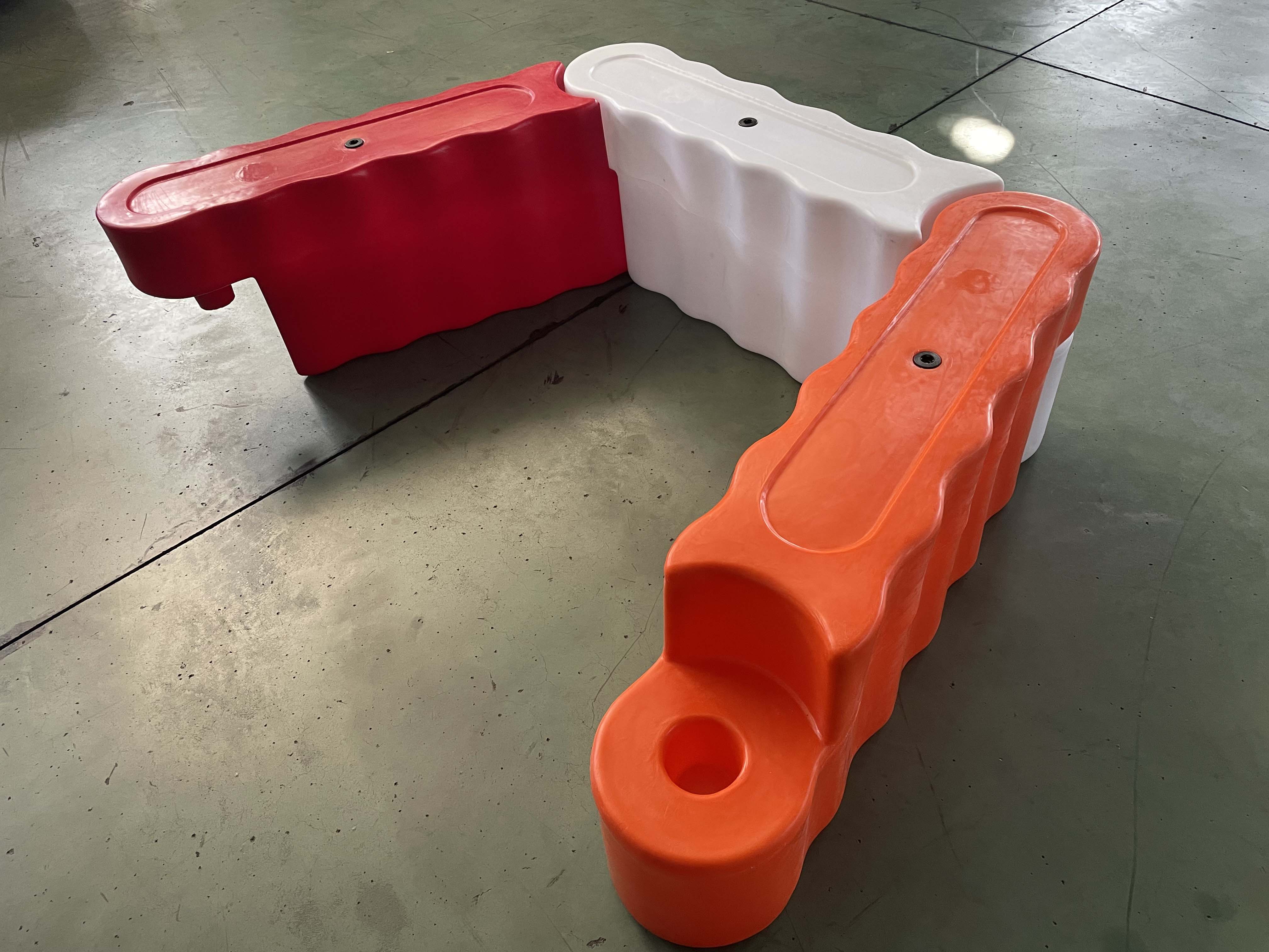 (RP-KBRM1) 1400x300x500mm rotomolded karting barrier