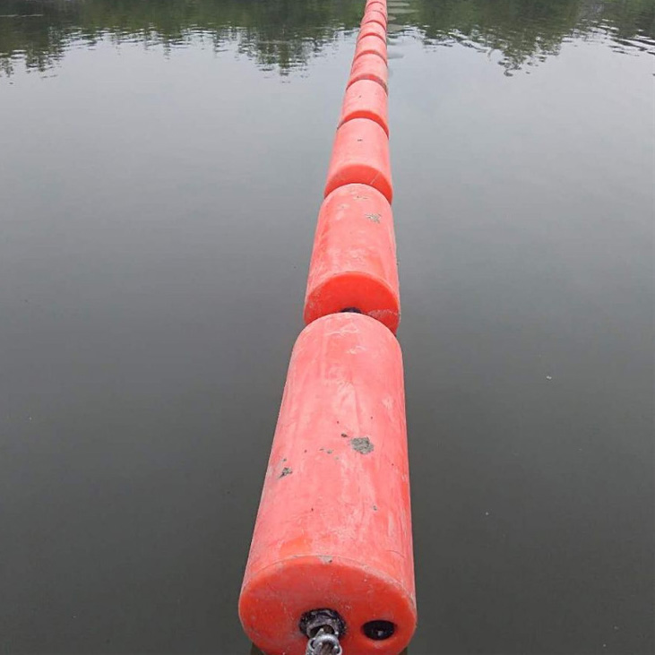 (RP-FB) PE marine waterway foam filled floating barrier