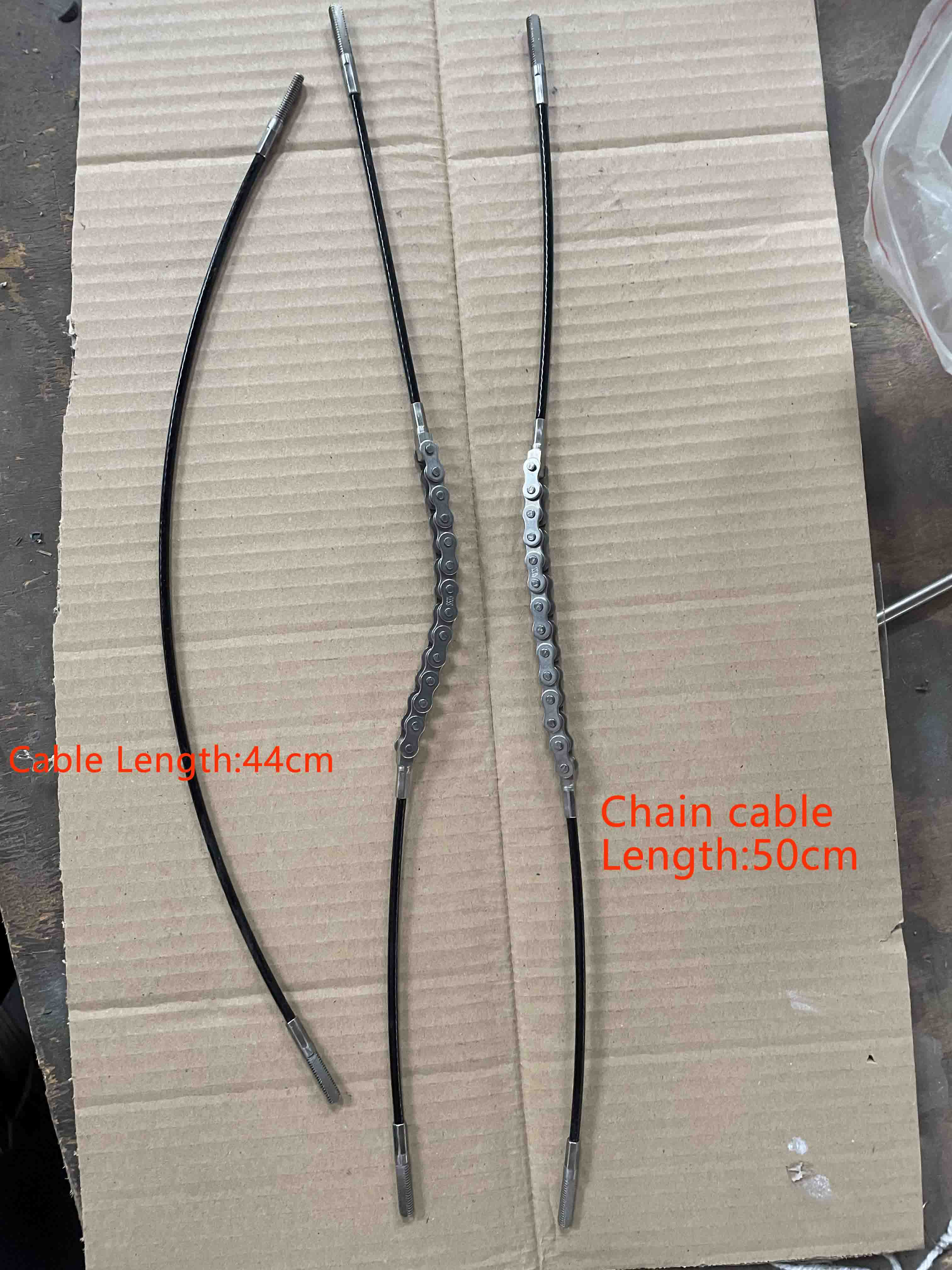 (RP-KACS) flap fin pedal drive system chain and cable